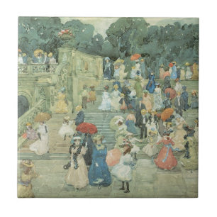 Azulejo De Cerâmica The Mall, Central Park de Maurice Prendergast