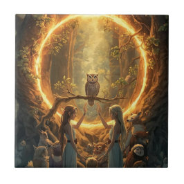 Azulejo De Cerâmica The Portal Between Trees