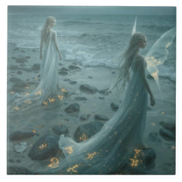 Azulejo De Cerâmica The Winged One and the Shorebound Sister