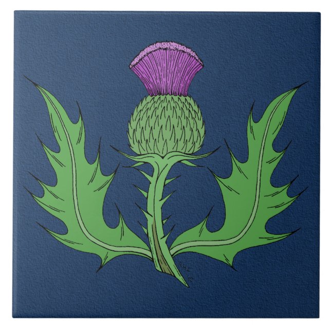 Azulejo De Cerâmica Thistle (Frente)