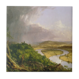Azulejo De Cerâmica Thomas Cole O Oxbow Rio Connecticut