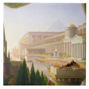 Azulejo De Cerâmica Thomas Cole - Sonho do Arquiteto