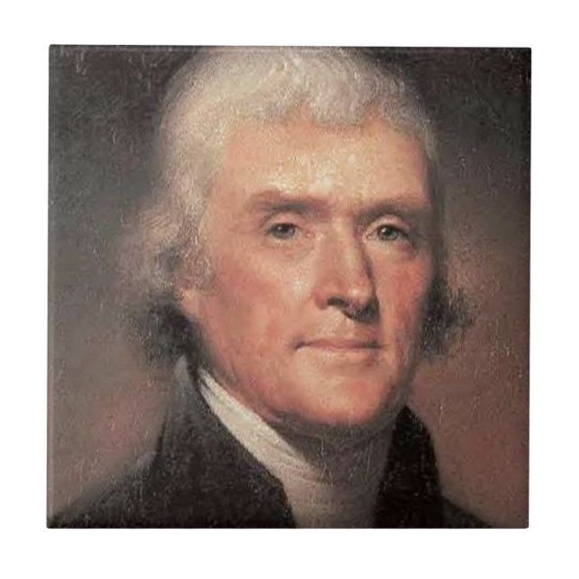 Azulejo De Cerâmica Thomas Jefferson (Frente)