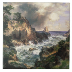 Azulejo De Cerâmica Thomas Moran - Point Lobos, Monterey, Califórnia