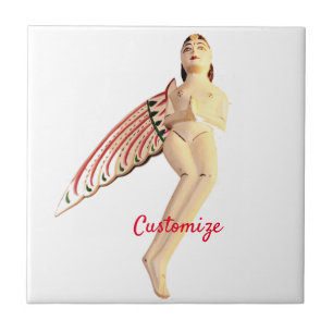 Azulejo De Cerâmica Thunder_Cove da deusa das asas de Bali