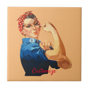 Azulejo De Cerâmica Thunder_Cove de Empoderamento para Mulheres 