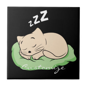 Azulejo De Cerâmica Thunder_Cove do Gatinho em repouso