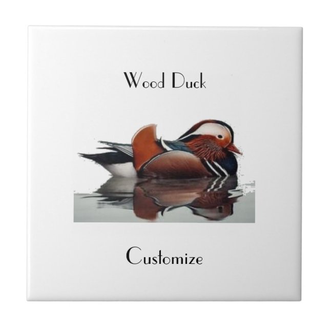 Azulejo De Cerâmica Thunder_Cove do Pato da Madeira (Frente)