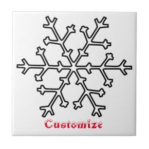 Azulejo De Cerâmica Thunder_Cove Flocos de Neve