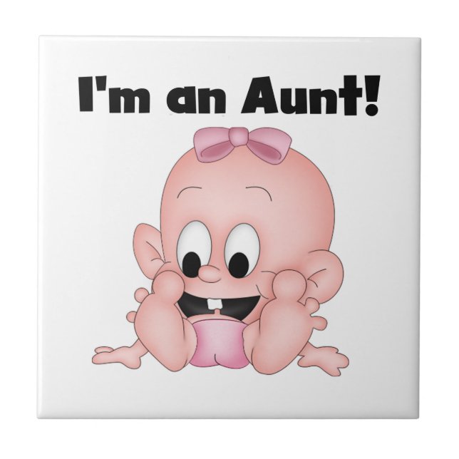 Azulejo De Cerâmica Tia das Camisas e Presentes da Nova sobrinha (Frente)