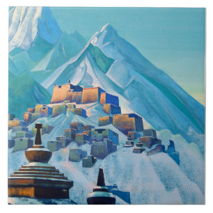 Azulejo De Cerâmica “Tibet Himalaias” por Nicholas Roerich