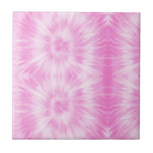Azulejo De Cerâmica Tiedye Pink Spiral Hippie Tie Dye