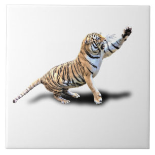 AZULEJO DE CERÂMICA TIGRE IRRITADO