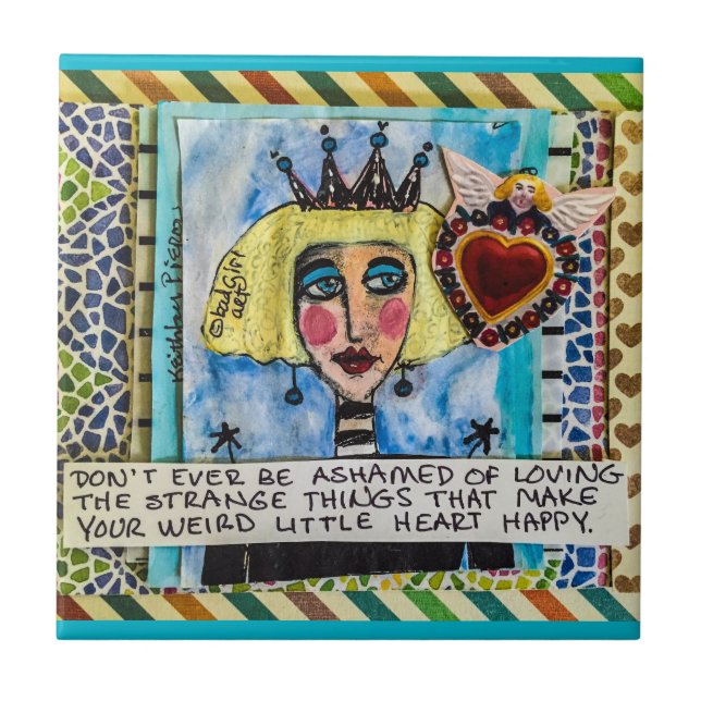 AZULEJO DE CERÂMICA  TILE-DON'T SEJA NUNCA HUMILHADO DO AMOR (Frente)