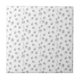 Azulejo De Cerâmica Timeless Botanical Bloom Soft Grey
