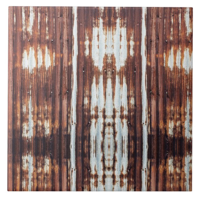 Azulejo De Cerâmica Tin Barn Tin Tin Tin Tin Corrugado (Frente)