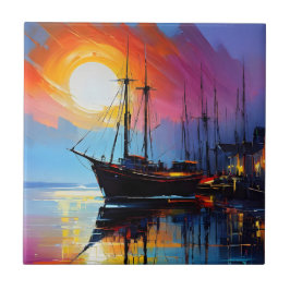 Azulejo De Cerâmica Tinta de Acrínica de Óleo de Capa Colorida Abstrat