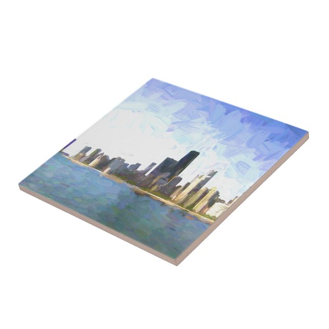 Azulejo De Cerâmica Tinta Líquida de Chicago (Lateral)