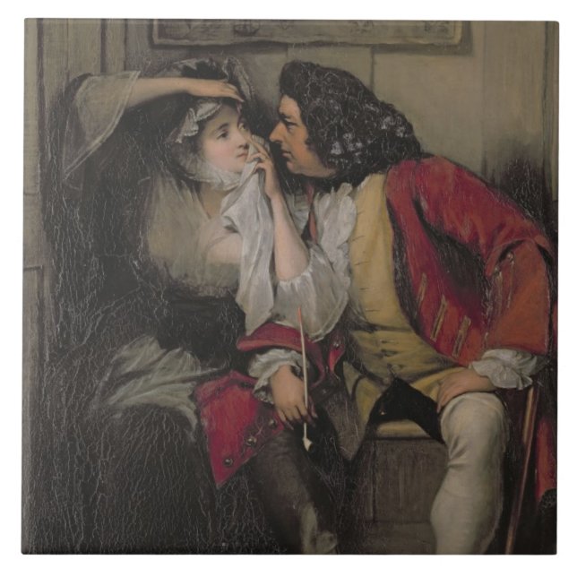 Azulejo De Cerâmica Tio Toby e viúva Wadman (Frente)