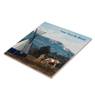 Azulejo De Cerâmica Tipi - Campo de inverno