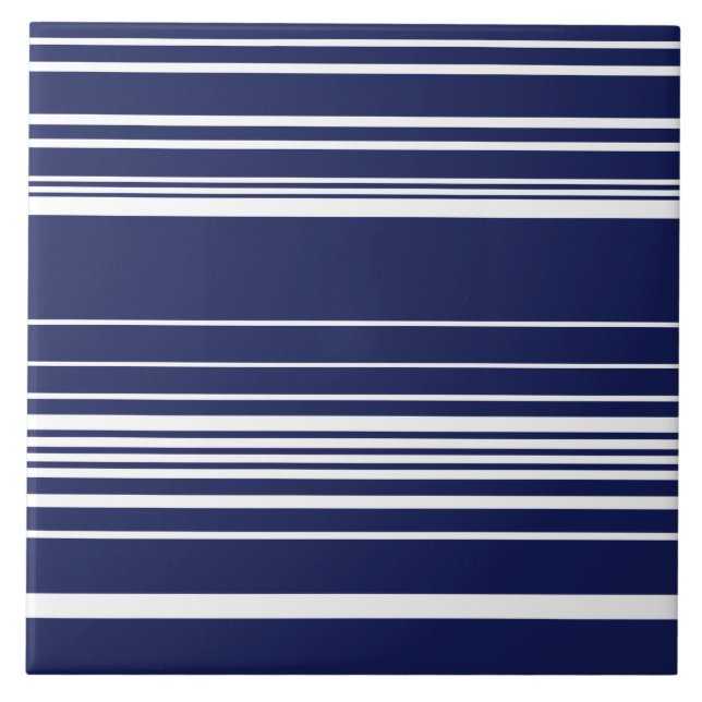 Azulejo De Cerâmica Tiras complexas - Azul (Frente)