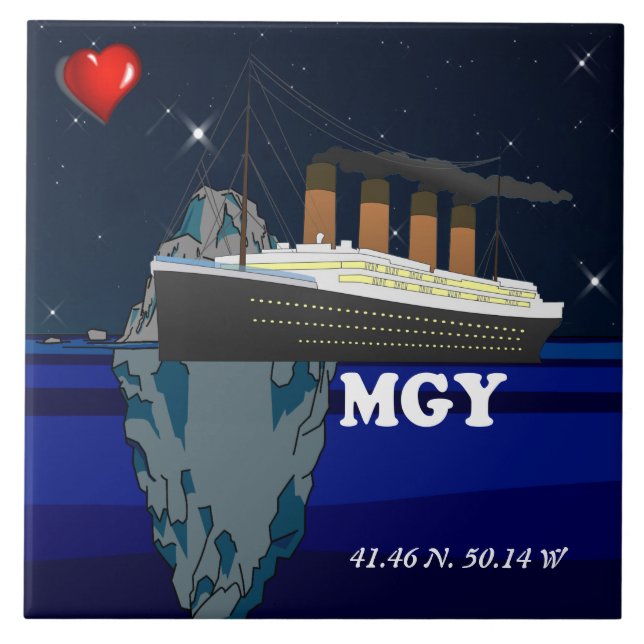 Azulejo De Cerâmica Titanic (Frente)