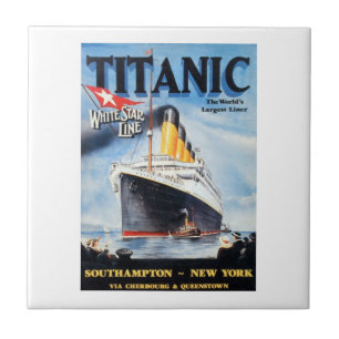 Azulejo De Cerâmica Titanic White Star Line - Maior Transatlântico do