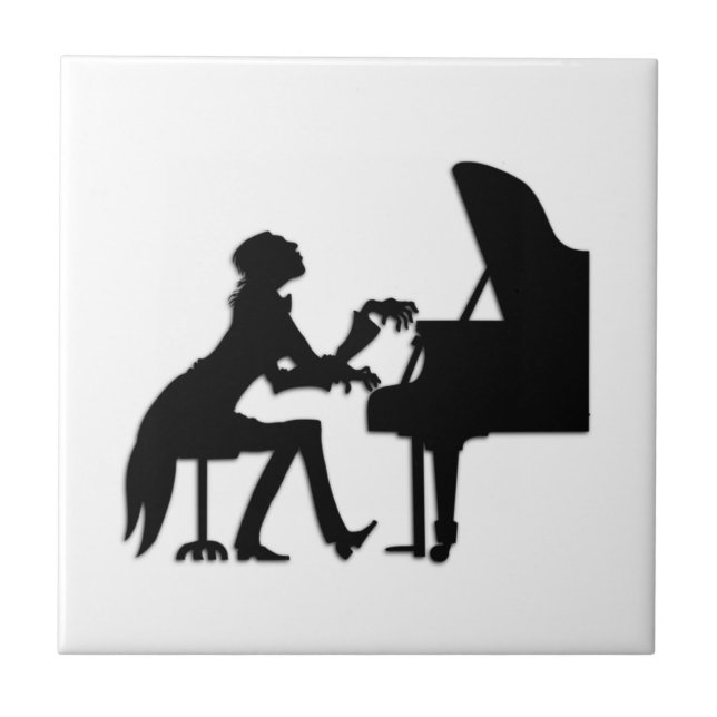 Azulejo De Cerâmica Tocaidor de Piano (Frente)