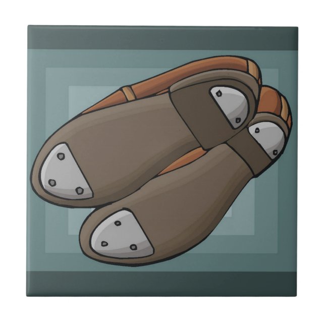 Azulejo De Cerâmica Tocar Calçados (Frente)