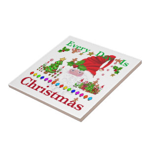 Azulejo De Cerâmica Todo Dia É Natal