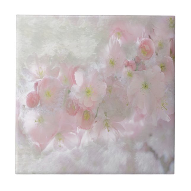 Azulejo De Cerâmica Todos os Sonhos em Rosa (Frente)