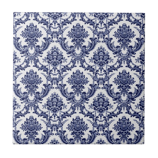 Azulejo De Cerâmica Toile azul (Frente)