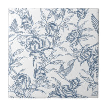 Toile de Jouy Azul Francesa