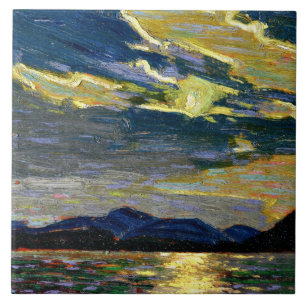 Azulejo De Cerâmica Tom Thomson - Luz de Verão Quente