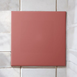 Azulejo De Cerâmica Tonalidade Mínima da Terra Monocromática Vermelha 