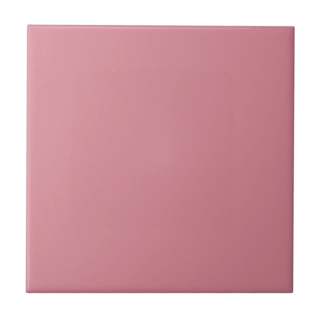 Azulejo De Cerâmica Tonalidade Sólida Rosa Brilhante (Frente)
