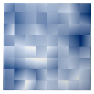 Azulejo De Cerâmica Tons Azuis Sonhadores em um Padrão Quadrado