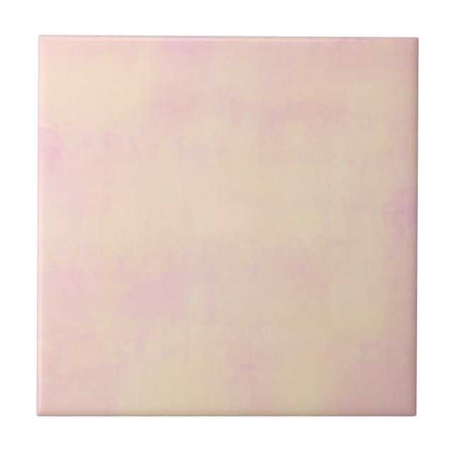 Azulejo De Cerâmica Tons de Pastel Terrestre Rosa Coral (Frente)