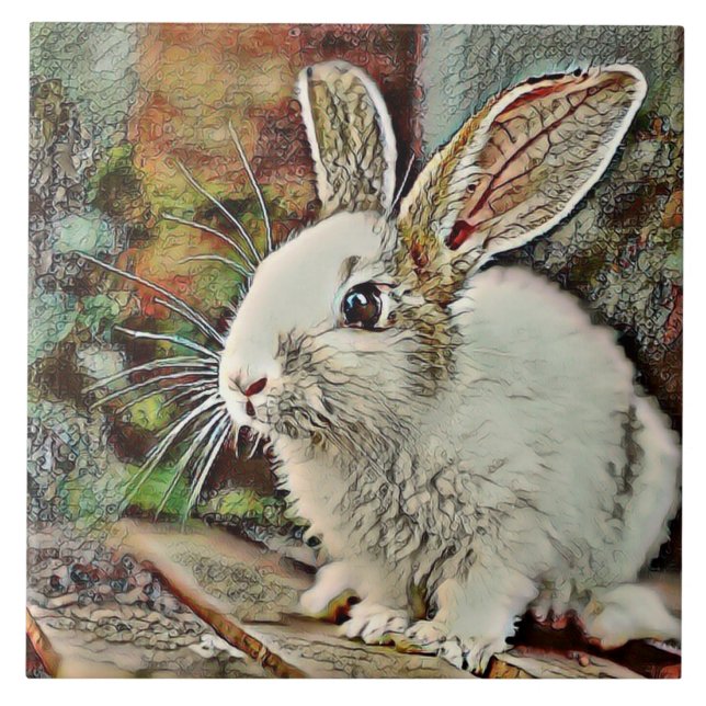 Azulejo De Cerâmica toony bunny (Frente)