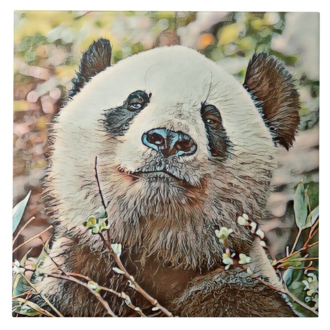 Azulejo De Cerâmica toony panda (Frente)