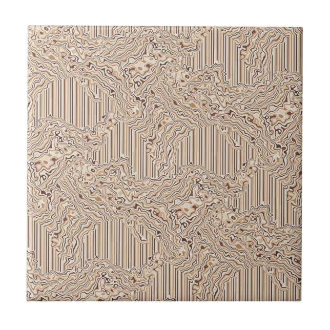 Azulejo De Cerâmica Topographic Warm Neutrals | 03 (Frente)