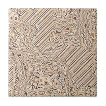 Topographic Warm Neutrals Ceramic Tile