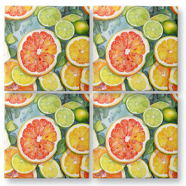 Azulejo De Cerâmica Toranjas, limões, Limões e laranjas Citrinos