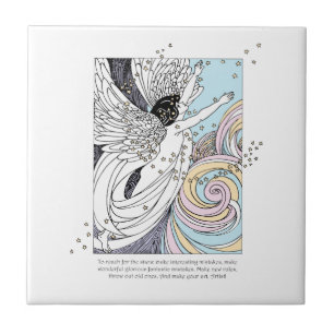 Azulejo De Cerâmica Tornar Anjo de Arte