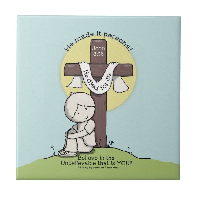 Azulejo De Cerâmica Tornar pessoal (Frente)