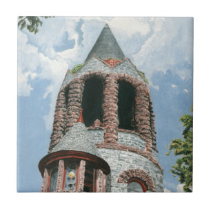 Azulejo De Cerâmica Torre da Igreja de Pedra