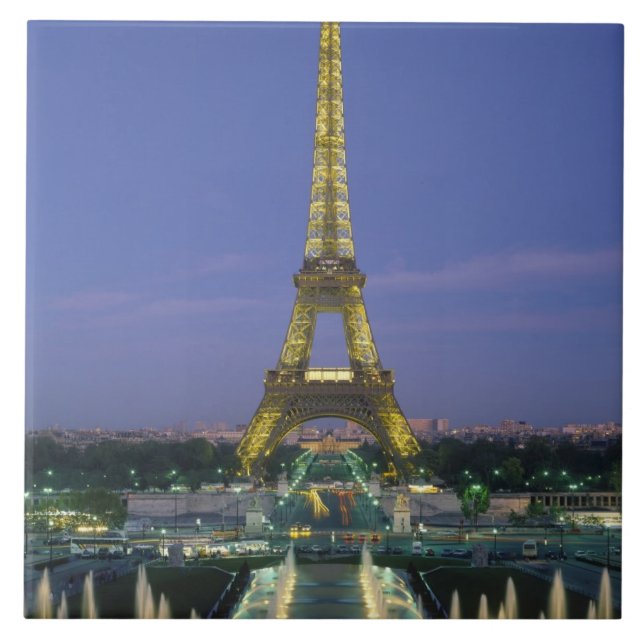 Azulejo De Cerâmica Torre Eiffel, Paris, França 2 (Frente)