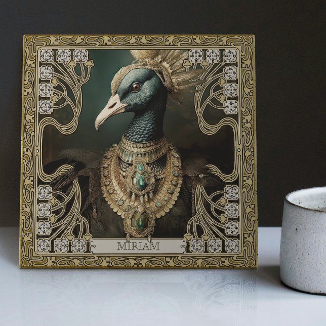 Azulejo De Cerâmica Totalidade da Espírito Negro Cisne Personalizável (Criador carregado)