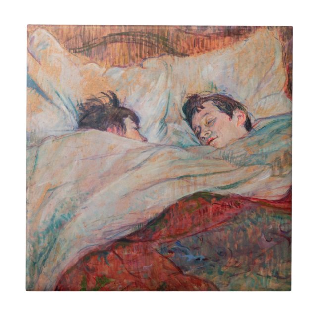 Azulejo De Cerâmica Toulouse-Lautrec - A Cama (Frente)