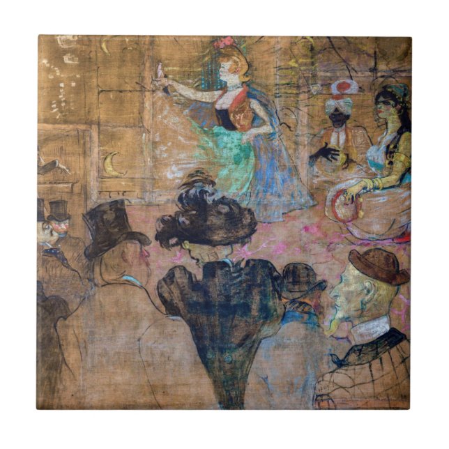 Azulejo De Cerâmica Toulouse-Lautrec - Dança Moorish / Os Almehs (Frente)
